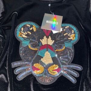 MISSGUIDED Velvet Top